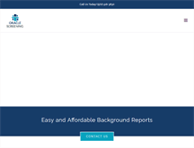 Tablet Screenshot of oraclescreening.com
